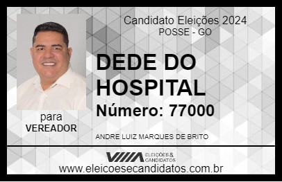 Candidato DEDE DO HOSPITAL 2024 - POSSE - Eleições