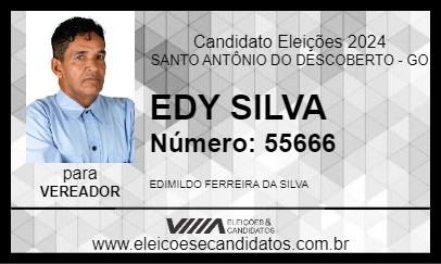 Candidato EDY SILVA 2024 - SANTO ANTÔNIO DO DESCOBERTO - Eleições