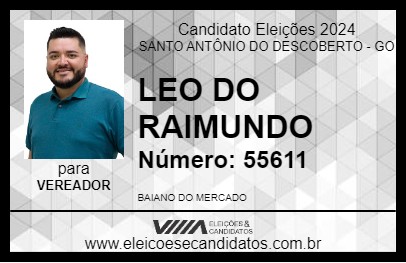 Candidato LEO DO RAIMUNDO 2024 - SANTO ANTÔNIO DO DESCOBERTO - Eleições