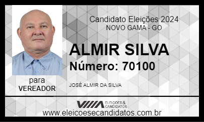 Candidato JOSÉ ALMIR DA SILVA 2024 - NOVO GAMA - Eleições