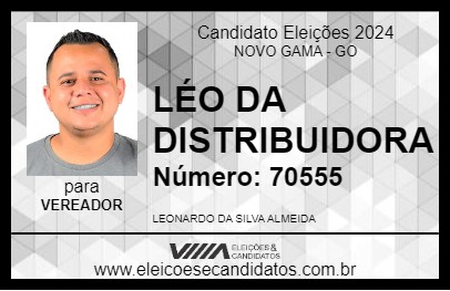 Candidato LÉO DA DISTRIBUIDORA 2024 - NOVO GAMA - Eleições