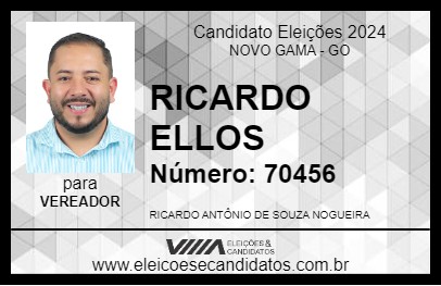 Candidato RICARDO ELLOS 2024 - NOVO GAMA - Eleições