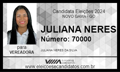 Candidato JULIANA NERES 2024 - NOVO GAMA - Eleições