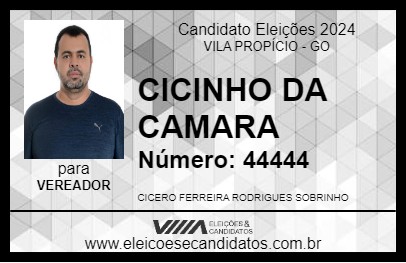 Candidato CICINHO DA CAMARA 2024 - VILA PROPÍCIO - Eleições