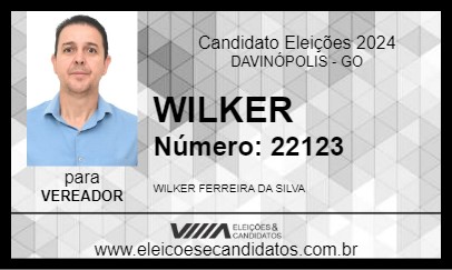 Candidato WILKER 2024 - DAVINÓPOLIS - Eleições