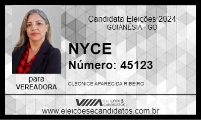 Candidato NYCE 2024 - GOIANÉSIA - Eleições