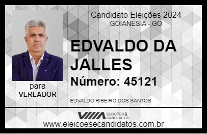 Candidato EDVALDO DA JALLES 2024 - GOIANÉSIA - Eleições