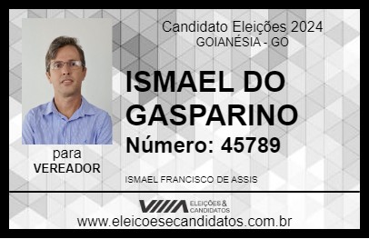 Candidato ISMAEL DO GASPARINO 2024 - GOIANÉSIA - Eleições