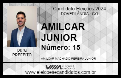 Candidato AMILCAR JUNIOR 2024 - DOVERLÂNDIA - Eleições