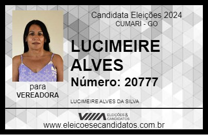 Candidato LUCIMEIRE ALVES 2024 - CUMARI - Eleições