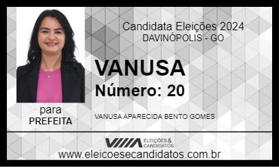 Candidato VANUSA 2024 - DAVINÓPOLIS - Eleições