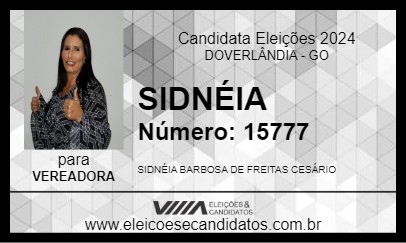 Candidato SIDNÉIA 2024 - DOVERLÂNDIA - Eleições