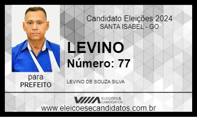 Candidato LEVINO 2024 - SANTA ISABEL - Eleições