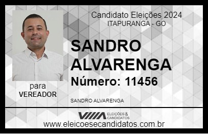 Candidato SANDRO ALVARENGA 2024 - ITAPURANGA - Eleições