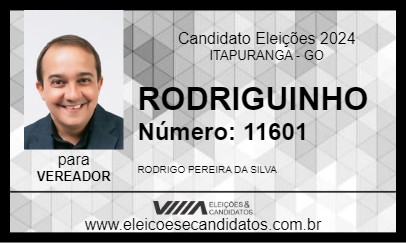 Candidato RODRIGUINHO 2024 - ITAPURANGA - Eleições