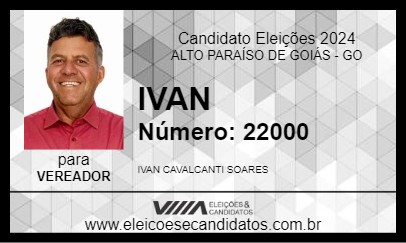 Candidato IVAN 2024 - ALTO PARAÍSO DE GOIÁS - Eleições