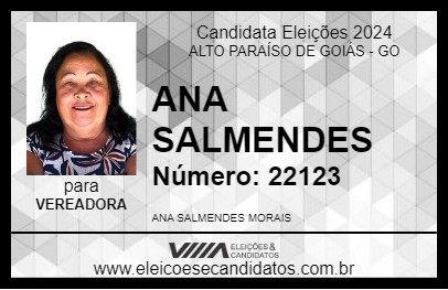 Candidato ANA DO CHICO CARECA 2024 - ALTO PARAÍSO DE GOIÁS - Eleições