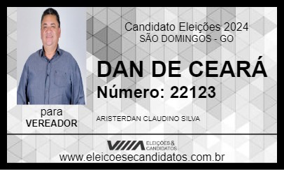 Candidato DAN DE CEARÁ 2024 - SÃO DOMINGOS - Eleições