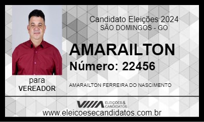 Candidato AMARAILTON 2024 - SÃO DOMINGOS - Eleições