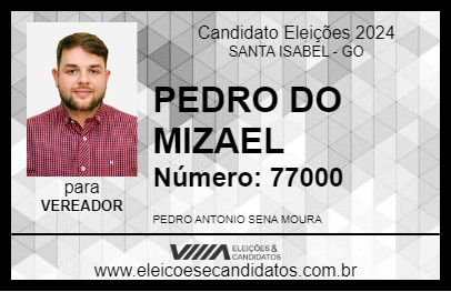 Candidato PEDRO DO MIZAEL 2024 - SANTA ISABEL - Eleições