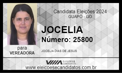 Candidato JOCELIA 2024 - GUAPÓ - Eleições