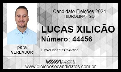 Candidato LUCAS XILICÃO 2024 - HIDROLINA - Eleições