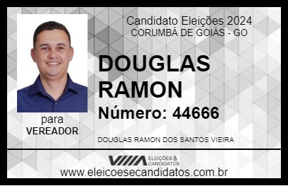 Candidato DOUGLAS RAMON 2024 - CORUMBÁ DE GOIÁS - Eleições