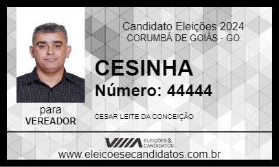 Candidato CESINHA 2024 - CORUMBÁ DE GOIÁS - Eleições