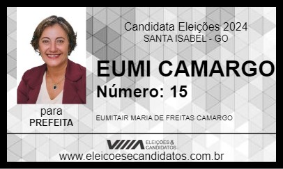 Candidato EUMI CAMARGO 2024 - SANTA ISABEL - Eleições