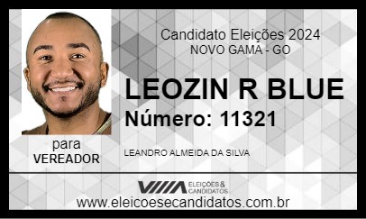 Candidato LEOZIN R BLUE 2024 - NOVO GAMA - Eleições