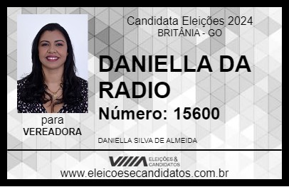 Candidato DANIELLA DA RADIO 2024 - BRITÂNIA - Eleições