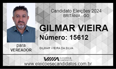 Candidato GILMAR VIEIRA 2024 - BRITÂNIA - Eleições