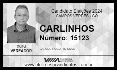 Candidato CARLINHOS 2024 - CAMPOS VERDES - Eleições