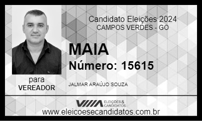 Candidato MAIA 2024 - CAMPOS VERDES - Eleições