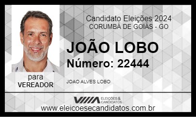 Candidato JOÃO LOBO 2024 - CORUMBÁ DE GOIÁS - Eleições