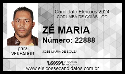 Candidato ZÉ MARIA 2024 - CORUMBÁ DE GOIÁS - Eleições