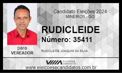 Candidato RUDICLEIDE 2024 - MINEIROS - Eleições