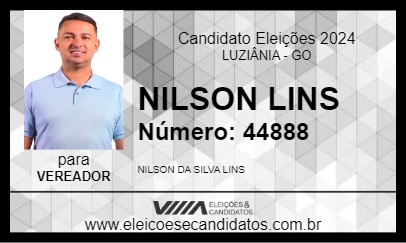 Candidato NILSON LINS 2024 - LUZIÂNIA - Eleições