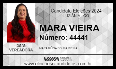 Candidato MARA VIEIRA 2024 - LUZIÂNIA - Eleições