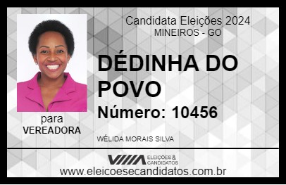 Candidato DÉDINHA DO POVO 2024 - MINEIROS - Eleições