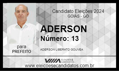 Candidato ADERSON 2024 - GOIÁS - Eleições