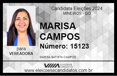 Candidato MARISA CAMPOS 2024 - MINEIROS - Eleições