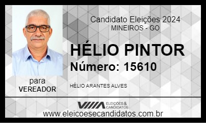 Candidato HÉLIO ARANTES 2024 - MINEIROS - Eleições