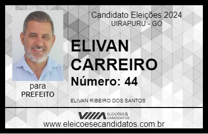 Candidato ELIVAN CARREIRO 2024 - UIRAPURU - Eleições