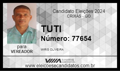 Candidato TUTI 2024 - CRIXÁS - Eleições