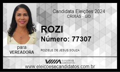 Candidato ROZI 2024 - CRIXÁS - Eleições