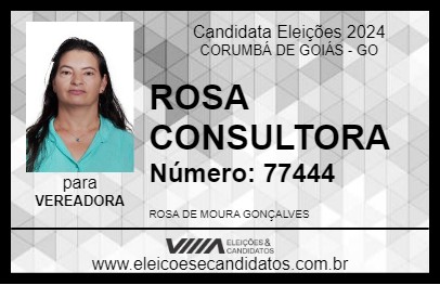 Candidato ROSA CONSULTORA 2024 - CORUMBÁ DE GOIÁS - Eleições