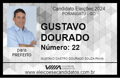 Candidato GUSTAVO DOURADO 2024 - PORANGATU - Eleições