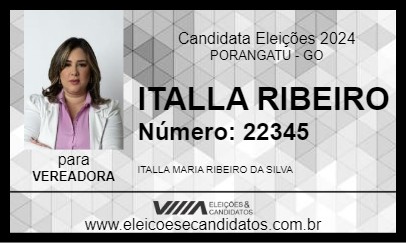 Candidato ITALLA RIBEIRO 2024 - PORANGATU - Eleições