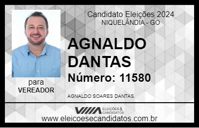 Candidato AGNALDO DANTAS 2024 - NIQUELÂNDIA - Eleições